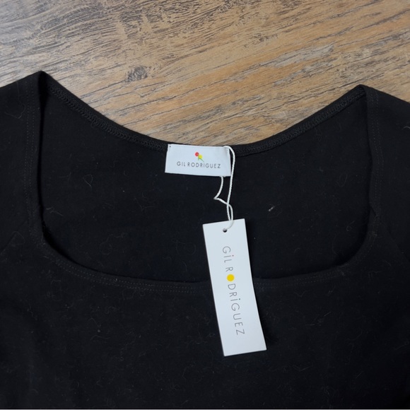 💔SOLD💔 NWT Gil Rodriguez Bodysuit long sleeve black M - Picture 2 of 2